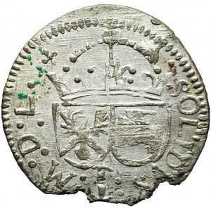 Zygmunt III Waza, Szeląg 1616 Wilno, pełna data, menniczy