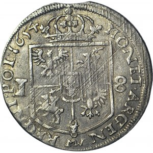 RR-, Jan Kazimierz, Ort 1654, Wschowa, z kwiatkiem