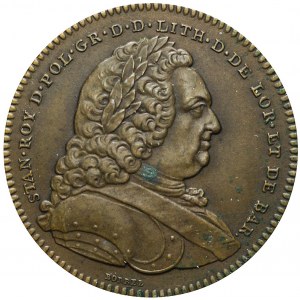 Stanisław Leszczyński, Medal Założenie Akademii Stanisława w Nancy, 1750