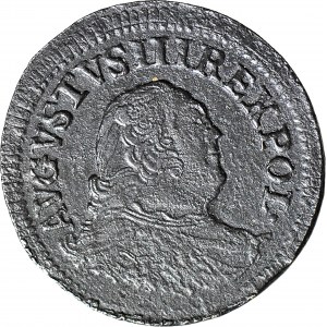 RR-, August III Sas, Grosz 1755 3, typ gruntalski