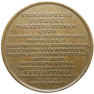 R-, Stanisław A. Poniatowski, Medal Stanisław Szczęsny Potocki, 1786