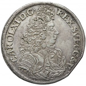 R-, Pomorze, Karol XI, 2/3 talara 1695, Szczecin, R2