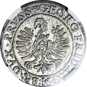 R-, Jerzy Fryderyk von Ansbach, Grosz 1596, Królewiec