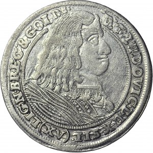 RRR-, Śląsk, 15 krajcarów 1660, Ludwik IV. Legnicki, Brzeg