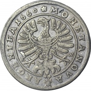 RRR-, Śląsk, 15 krajcarów 1660, Ludwik IV. Legnicki, Brzeg