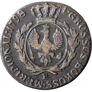 RRR-, Zabór, Prusy Południowe, Grosz 1798 E, Królewiec, pośmiertny