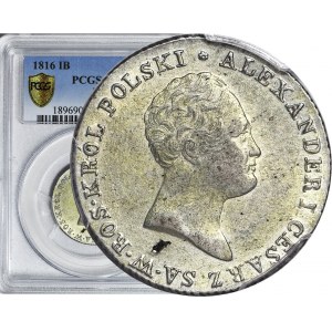 Królestwo Polskie, Aleksander I, 2 złote 1816 IB, MENNICZY