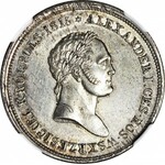 RR-, Królestwo Polskie, Aleksander I, 2 złote 1826 IB, NAJRZADSZY ROCZNIK, WYŚMIENITY