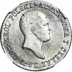 Królestwo Polskie, Aleksander I, 1 złoty 1819, rzadkie, mennicze