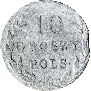 R-, Królestwo Polskie, 10 groszy 1831, rzadkie, Berezowski 4zł