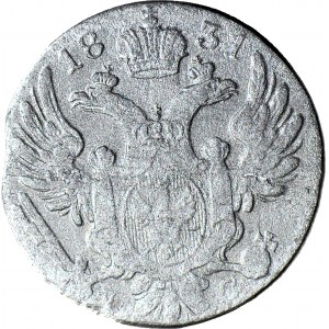 R-, Królestwo Polskie, 10 groszy 1831, rzadkie, Berezowski 4zł
