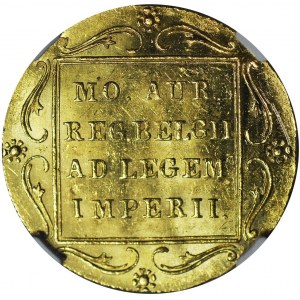 Powstanie Listopadowe, Dukat 1831, kropka przed pochodnią, menniczy