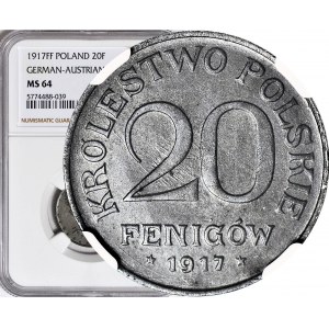 Królestwo Polskie, 20 fenigów 1917 FF, mennicze