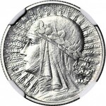 RR-, 1 złoty 1932, Głowa, srebro, PRÓBA, ŚWIEŻY STEMPEL