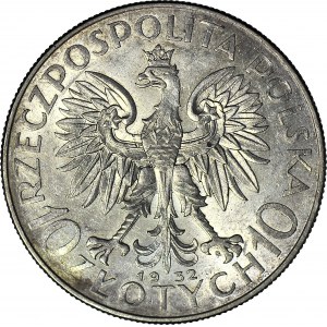 10 złotych 1932, Głowa, Warszawa, mennicza