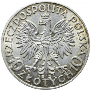 10 złotych 1932, Głowa, Londyn, mennicza