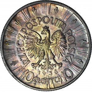 10 złotych 1936, Piłsudski, menniczy