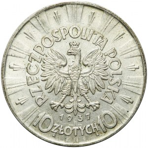 10 złotych 1937, Piłsudski