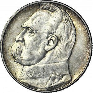 10 złotych 1938, Piłsudski, ok. menniczy