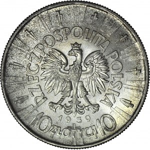 10 złotych 1939, Piłsudski, menniczy