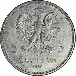 5 złotych 1930, Sztandar, menniczy