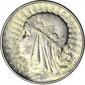 5 złotych 1933, Głowa, mennicza