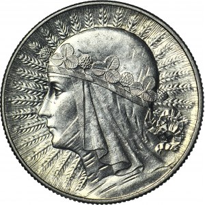 5 złotych 1934, Głowa, mennicza