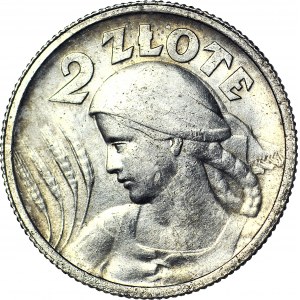 2 złote 1924 Żniwiarka, Paryż, piękny