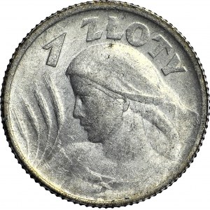 1 złoty 1924, Żniwiarka, róg i pochodnia (Paryż), mennicza