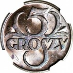 5 groszy 1936, kolor BN, mennicze