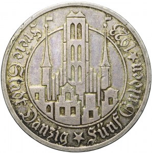 WMG, 5 guldenów 1923, Kościół Mariacki