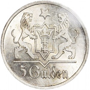 WMG, 5 guldenów 1927, mennicze