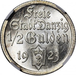 WMG, 1/2 guldena 1923, mennicze