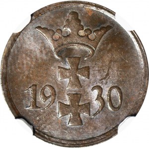 WMG, 1 fenig 1930, menniczy, kolor BN