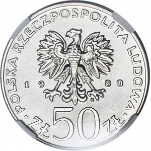 50 złotych 1980, PRÓBA nikiel, Chrobry