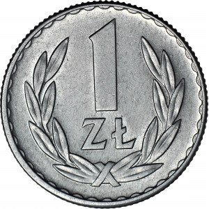 RRR-, 1 złoty 1949, zdwojenie rysunku stempla AWERSU! - DOUBLE DIE