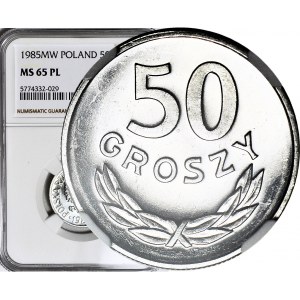RR-, 50 groszy 1985, PROOFLIKE