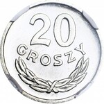 RRR-, 20 groszy 1976, mała data, PROOFLIKE, rzadki rocznik w PL