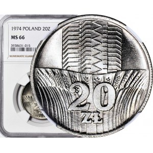 20 złotych 1974, Wieżowiec i kłosy, mennicze