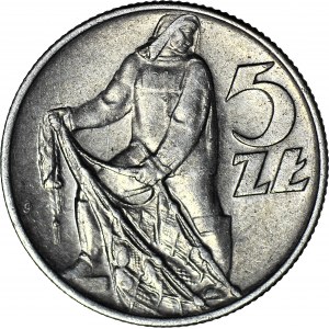 5 złotych 1971, Rybak, drugi najrzadszy rocznik