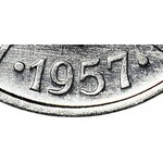 R-, 20 groszy 1957, SZEROKA DATA, mennicze, POSZUKIWANA