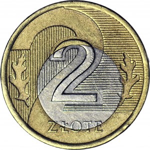R-, 2 złote 2007 niecentryczny rdzeń, DESTRUKT