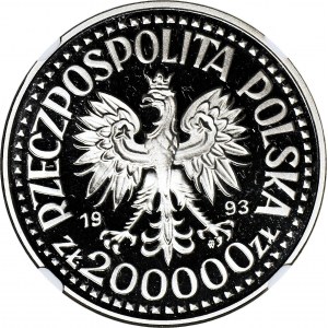 200.000 złotych 1993, K. Jagiellończyk PÓŁPOSTAĆ, PRÓBA, nikiel