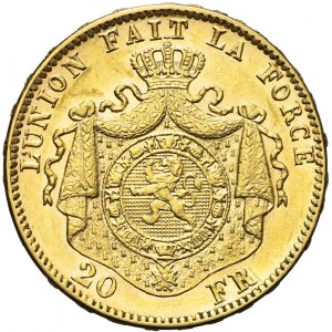 Belgia, Leopold II Koburg, 20 franków 1877