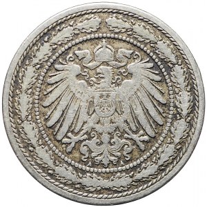 Niemcy, Cesarstwo, Wilhelm II, 20 fenigów 1890, Berlin, rzadkie