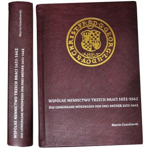 Kolekcjonerska wersja katalogu M Grandowskiego W SKÓRZE Wspólne Mennictwo Trzech Braci 1651-1662”