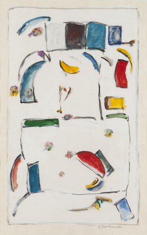 Eugeniusz Markowski (1912 Warsaw - 2007 Warsaw), Abstraction, 1960s/70s.
