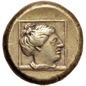 Greek Coins - § LESBO Mitilene (389 a.C.) Hekte (Sesto di Stater...
