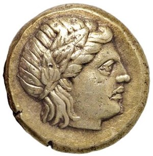Greek Coins - § LESBO Mytilene (389 BC) Hekte (Sixth of Stater...