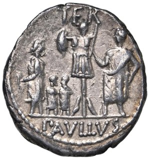 Roman Republican Coins - § L. Aemilius Lepidus Paollus (62 B.C.) Denarius - ...